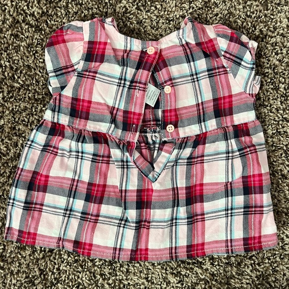 Gymboree pink and blue plaid pant outfit - Picture 2 of 6